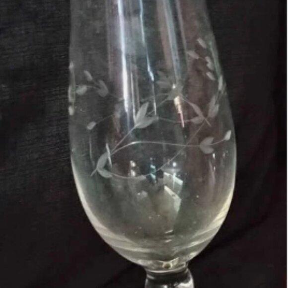 Princess House Heritage Footed Vase - Ruffled Top 10" Vintage - Picture 1 of 2